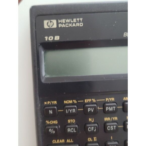 HP-10B Business Calculator Hewlett Packard business vintage retro brown - Picture 13 of 14